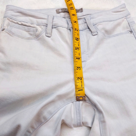 Athleta Light Blue Sculptex Skinny Crop Mid Rise Jeans | Size 2 - Picture 5 of 16
